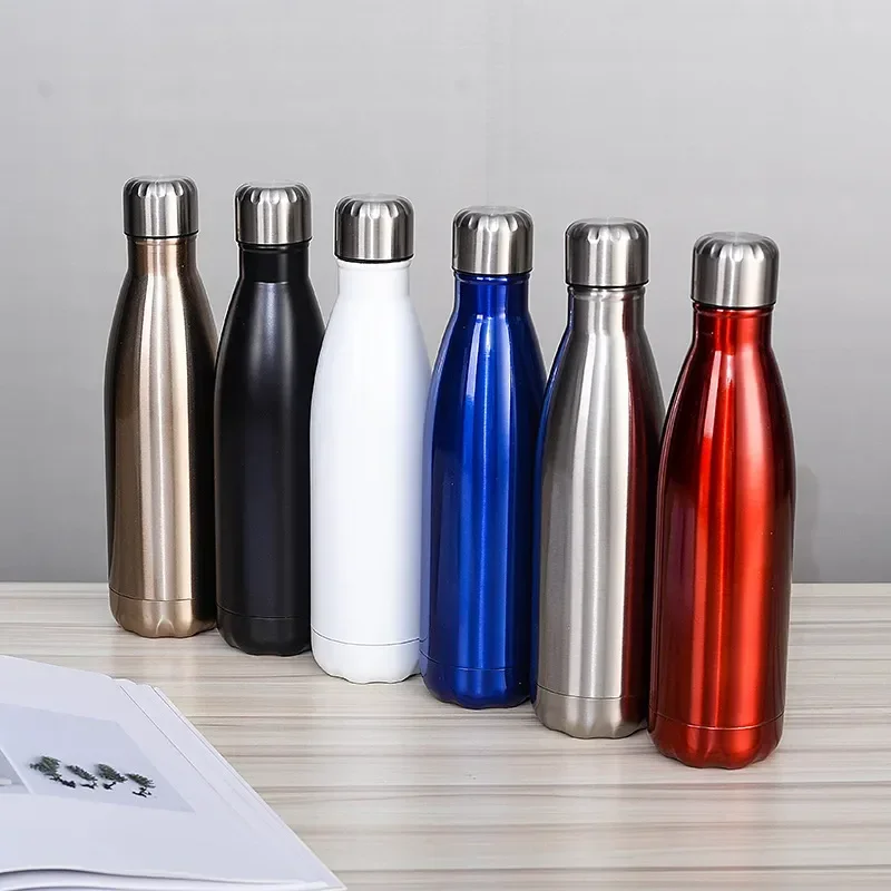 1pc-Stainless Steel Vacuum Cup Bottle Sports Water Cup Fashion Convenient Sports Leisure Water Cup For Outdoor Activities
