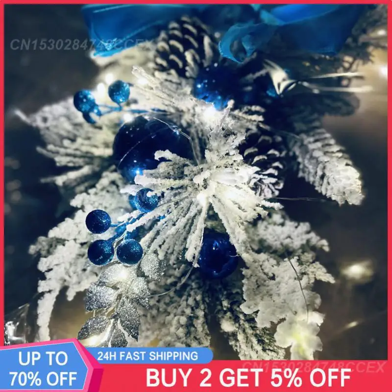 

Новый Рождественский венок с красными шариками, украшения для окна, мантии, двери, улицы, рождественские украшения для входной двери, Рождественский венок для дверей