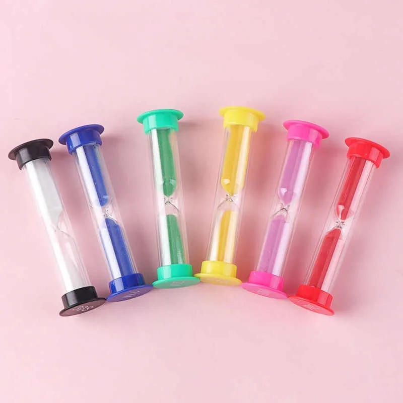 Plastic Sand Timer Small Clock Hourglass Clocks 30 Seconds/1 Minute/2 Minutes/3 Minutes/5 Minutes/10 Minutes Sand Meter sand timer liquid hourglass timer colored hourglass