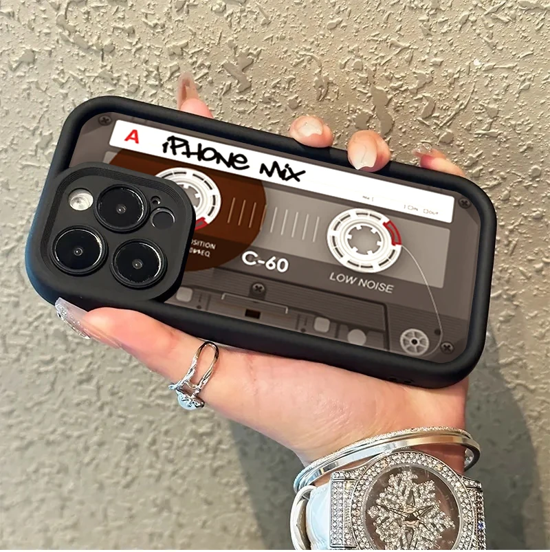Vintage Cassette Tape Soft Shockproof Phone Case Cover