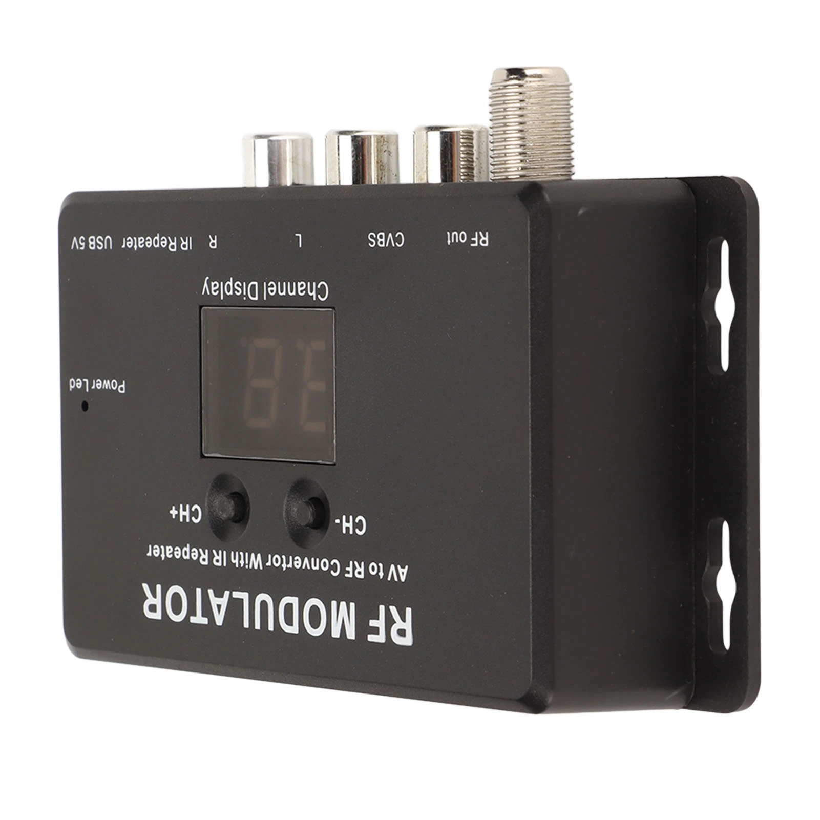 RF Modulator Professional PAL NTSC 21 Channel AV to RF Convertor 471.25MHZ to 885.25MHZ for Set Top Box DVR DVD 4