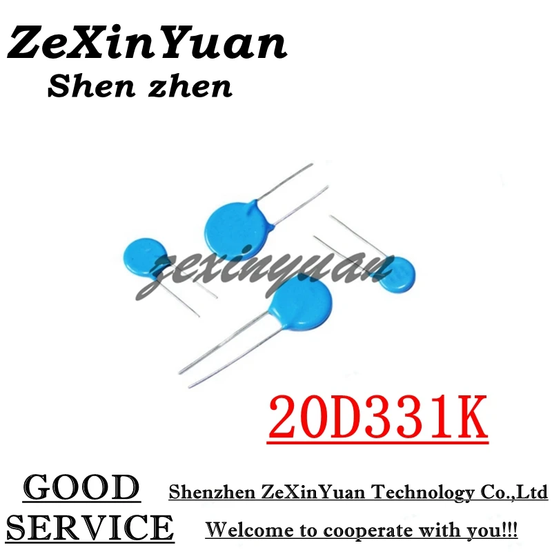 

5 шт./лот 20D331K 330 В 20D331 331KD20 20 мм варистор пьезорезистор