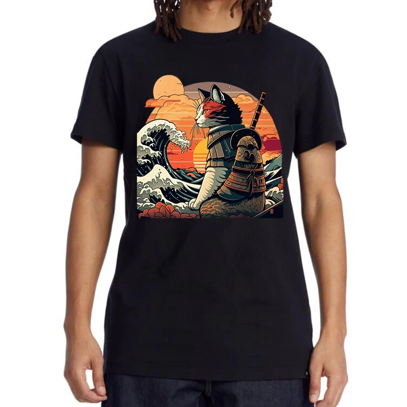 Anime Cat T-shirt Detail