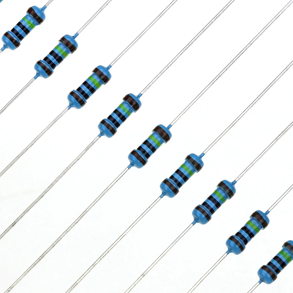 1/4W 0R~20M 1% Metal film resistor 100R 220R 1K 1.5K 2.2K 4.7K 10K 22K 47K 100K 100 220 1K5 2K2 4K7 ohm 100pcs/lot metal film resistor metal film resistors