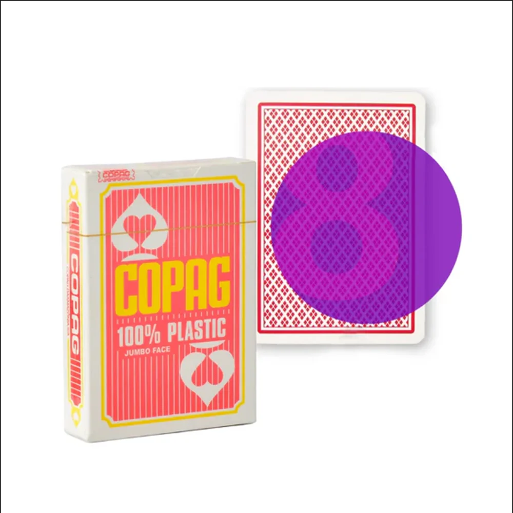 Copag Jumbo Face Plastic Marked Playing Cards for Perspective Glasses & Infrared Contact Lenses Only Cards