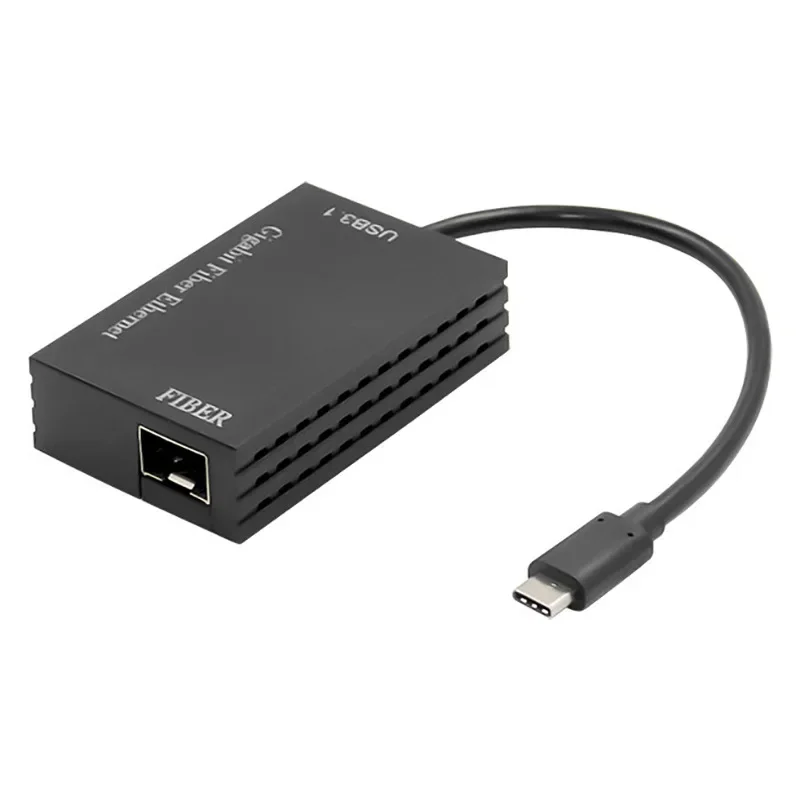 고속 데이터 변속기 C타입 USB 싱글 라이트 포트, Sfp 기가비트, 10 억 파이버 네트워크 카드 어댑터, Ax88772, Rtl8153