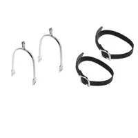 Mens Horse Riding  Spur With Spur Straps Equestrian Equipment 1