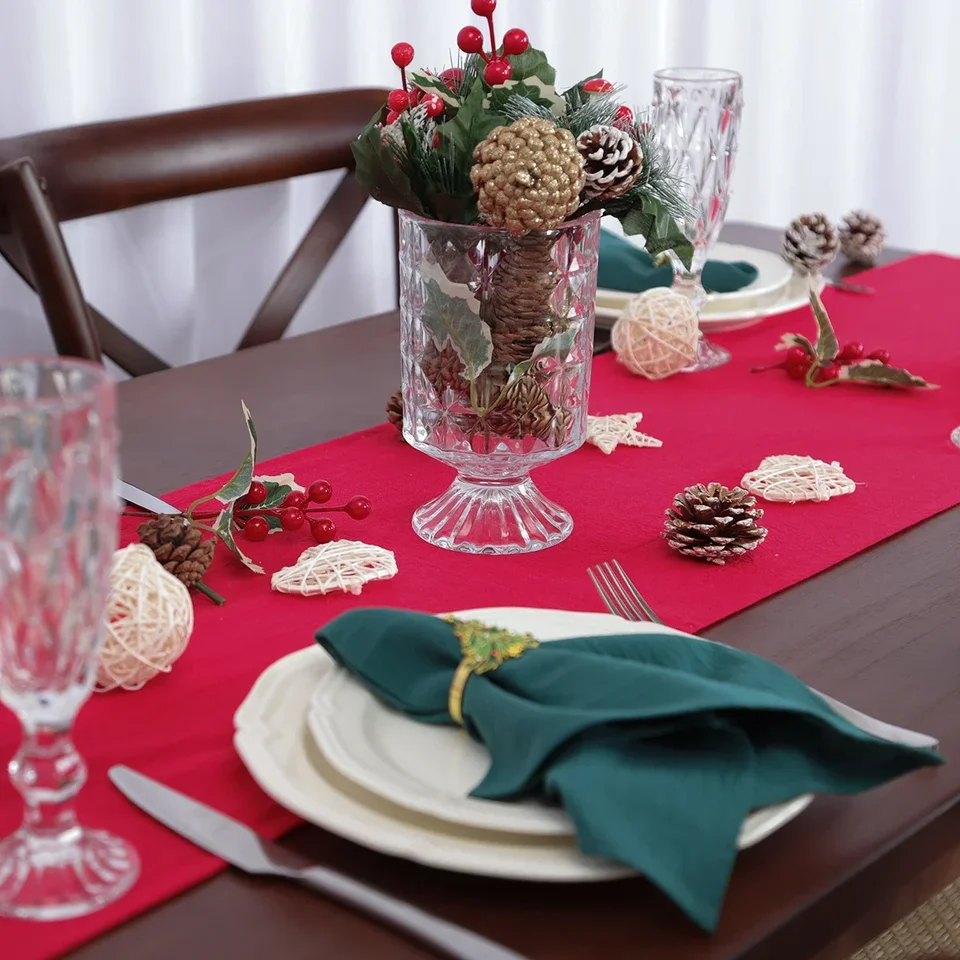 Tovaglioli Di Stoffa 50x50cm - Blu Marino, Cotone Poliestere, Lavabili, Per Casa E Eventi, 10 Pezzi - Foto 8