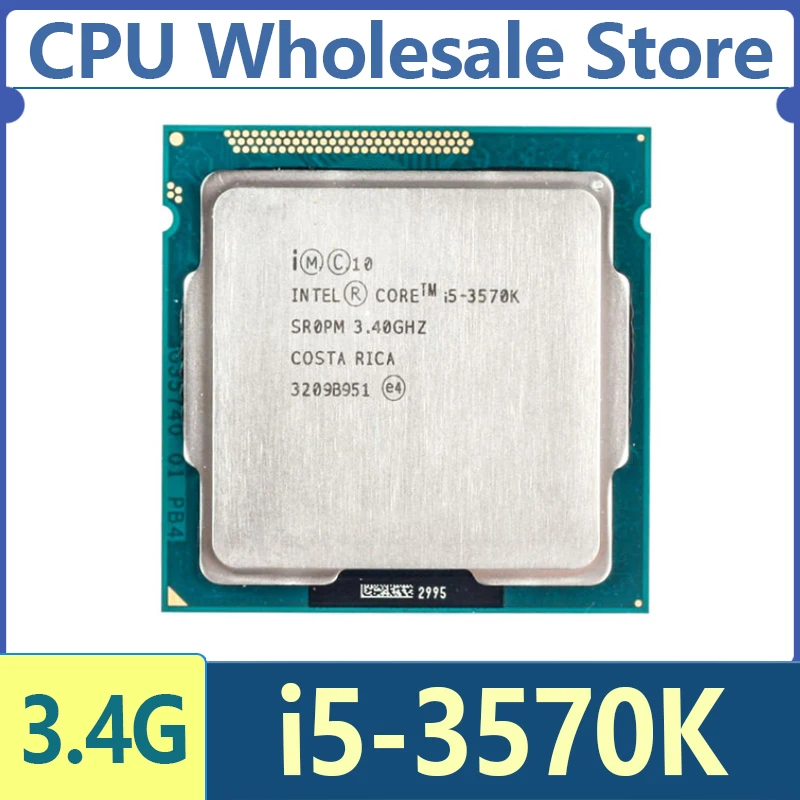 Intel Core i5-3570K i5 3570K CPU de cuatro núcleos y cuatro hilos de 3,4 GHz 6M caché hasta 3,80 GHz TDP77W FC-LGA12C LGA 1155