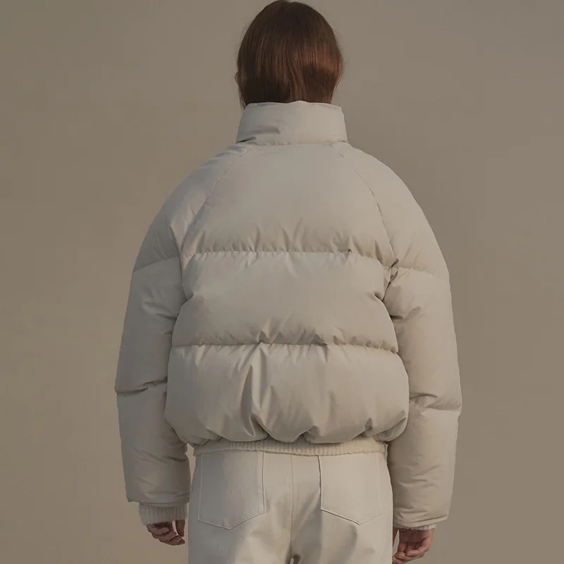 Nothing writte* 2023 Winter New Women's Short Thickened Down Coat Korean Version 90 White Duck Coat Casual Fashion Women's Coat