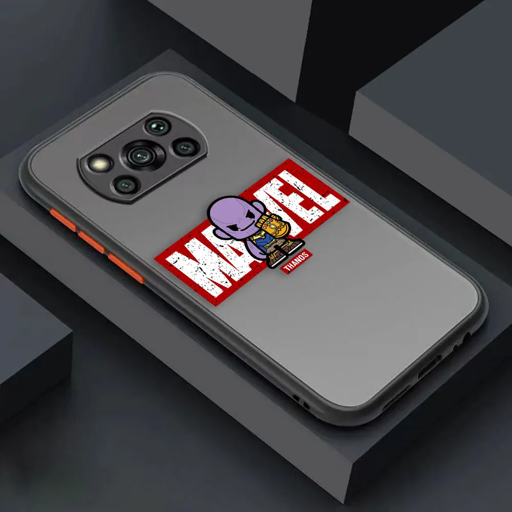 thumbnail image 1 of Funda mate para Xiaomi POCO X4 X3 X2 M4 M3 M2 F4 F3 GT F2 C40 CC9 PRO 4G 5G CIVI Funda el guapo Marvel Avengers dibujos animados, 1 of 5