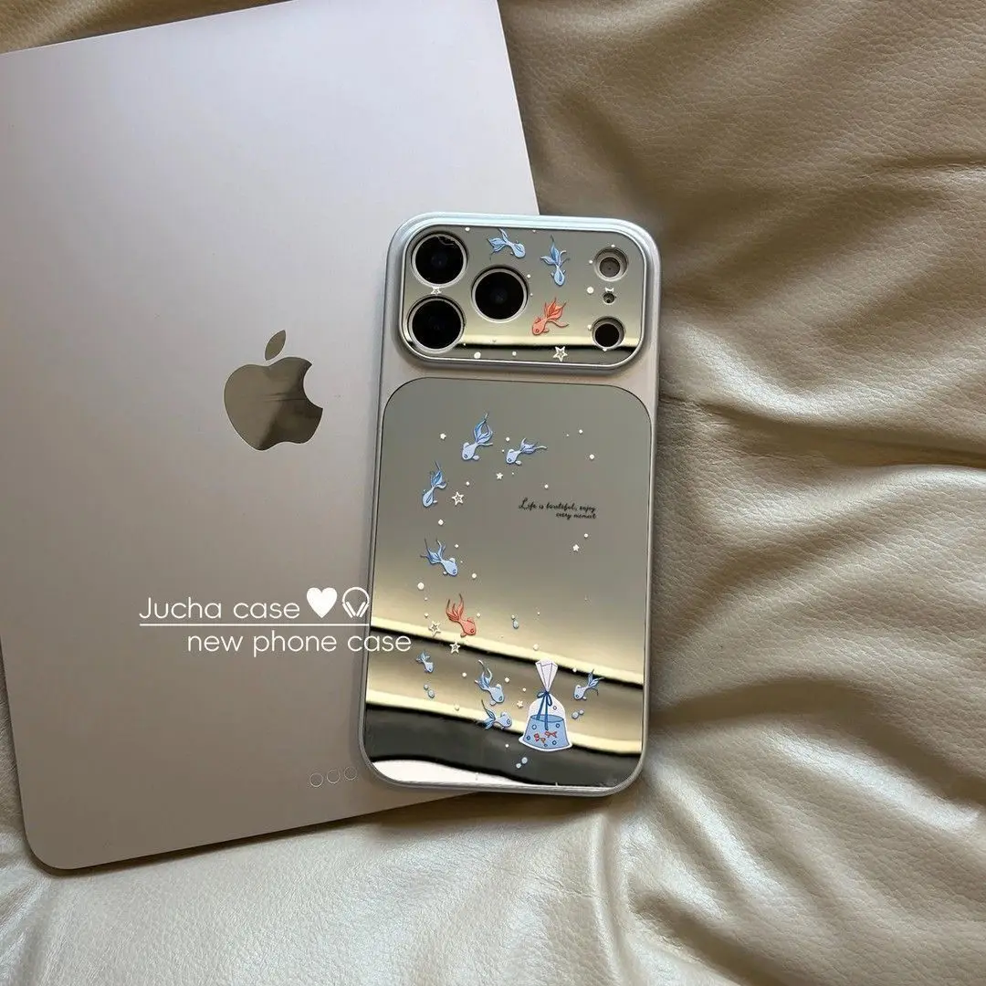 Mirrored Dreamy Little Fish Phone Case Cover