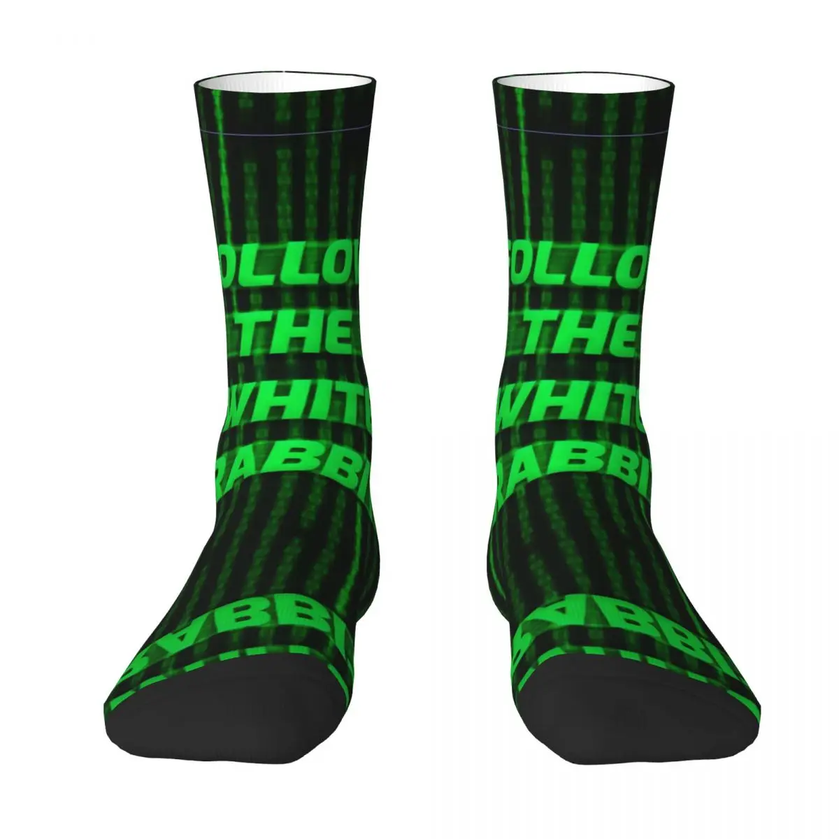 

Adult Socks Follow The White Rabbit BEST TO BUY Humor Graphic Top Quality Knapsack Compression Socks