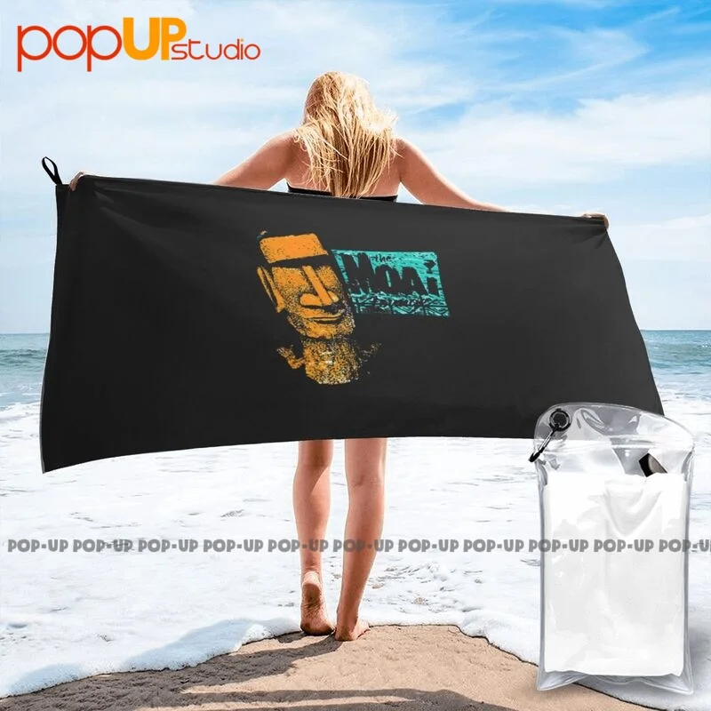 Tiki Bar Moai Totem Rapa Nui Easter Island Statue Quick Dry Towel Soft Travel Microfiber For Bathroom