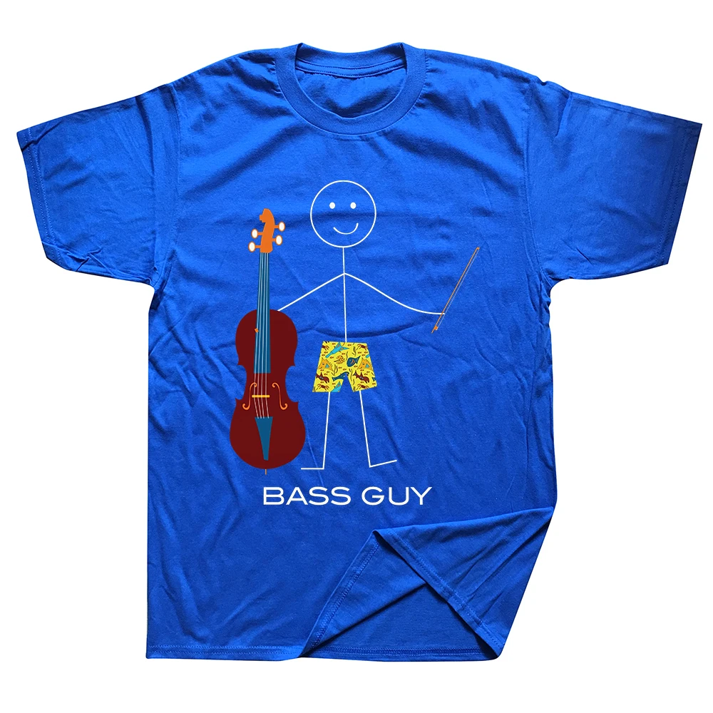 Vintage Double Bass Player Graphic Tee - Unisex Loose Fit Streetwear