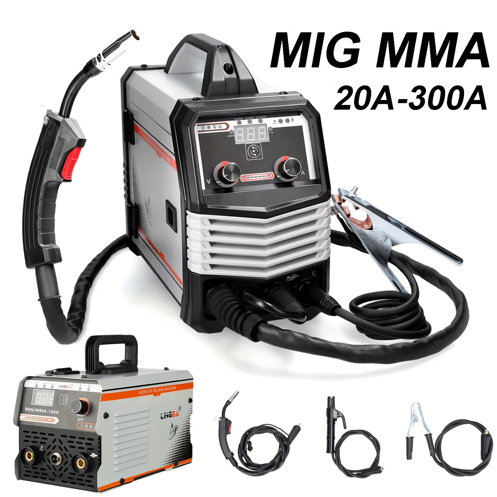 in 1 MIG MMA 【イエロー】 溶接機 IGBT DC インバーター溶接機