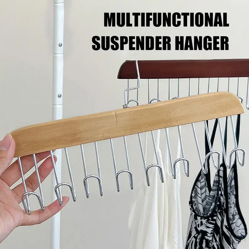 

Stainless Steel Bra Hanger Space Saving Scarf Organizer Multipurpose Clothes Rack Organizer For Beanie Scarfs Bras Pet Clothes