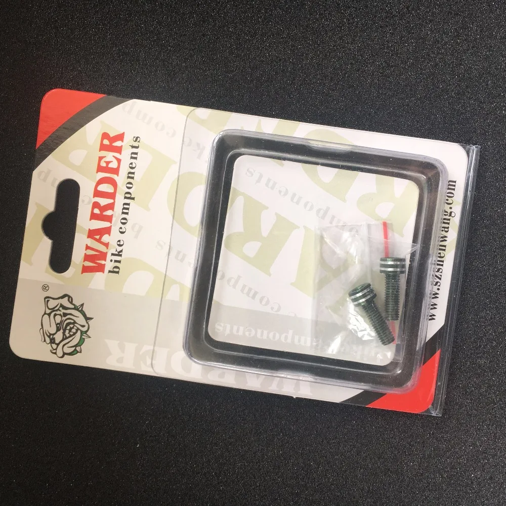 WARDER WMS-02 7075 T6 aluminum alloy Bike Water Bottle Cage Holder Screw 2x M5*15MM bicycle screws