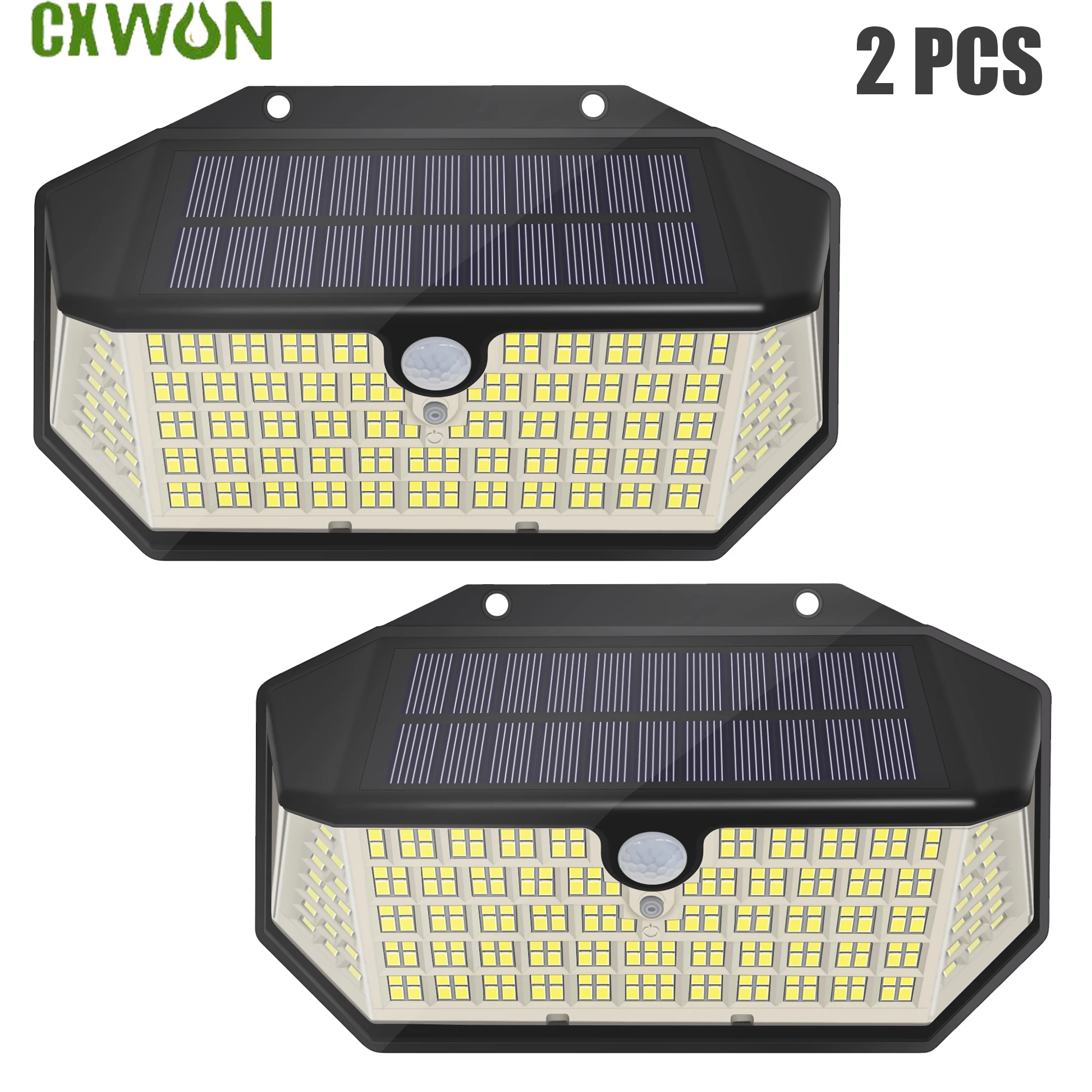 Outdoor Lighting Solar Led Lighs with Motion Sensor Waterproof Lamp 3 Mode Lighting Solar Panel Light for Security Garde Wall