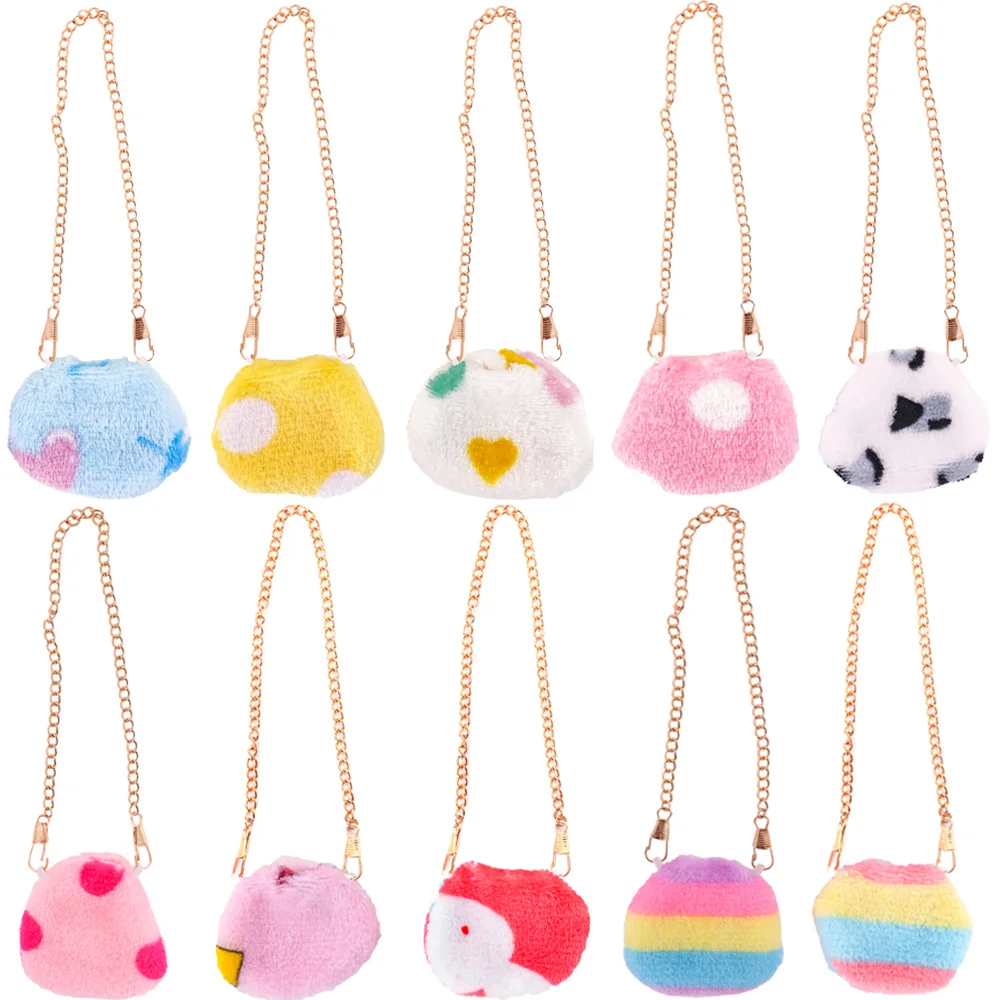 Bag Glasses Clothes For Lalafanfan Yellow Duck 30Cm Plush Toy Bag Round Glasses Accessories Children's Toy Girls Birthday Gifts