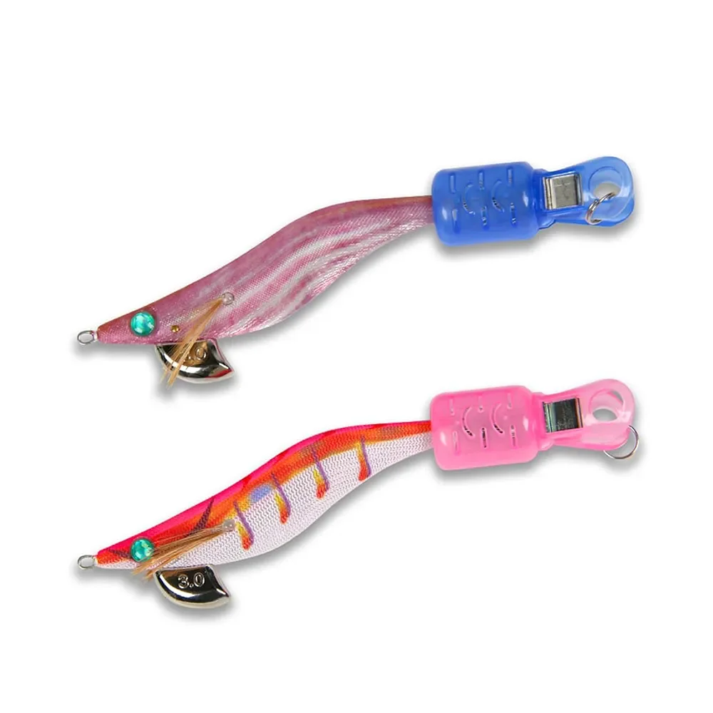 Description Picture 4 of item9pcs Squid Jig Hook Cover Anti-Scratch Puncture Wooden Shrimp Hook Cover Storage Case Outdoor Camping Fishing Accessories Tools