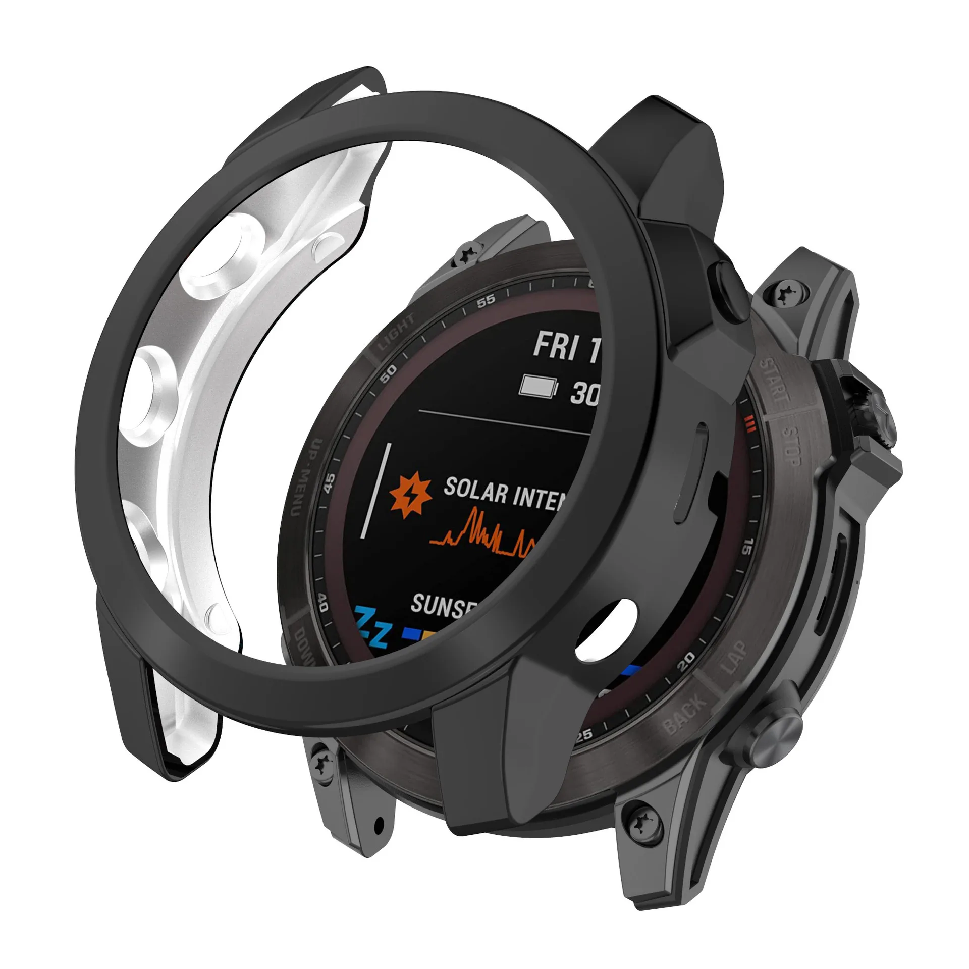 HD Glass Screen Protective Case For Garmin Fenix7/Fenix7S/Fenix7X Watch Band Frame Bracelet Frame Cover for Garmin Fenix 7 Film