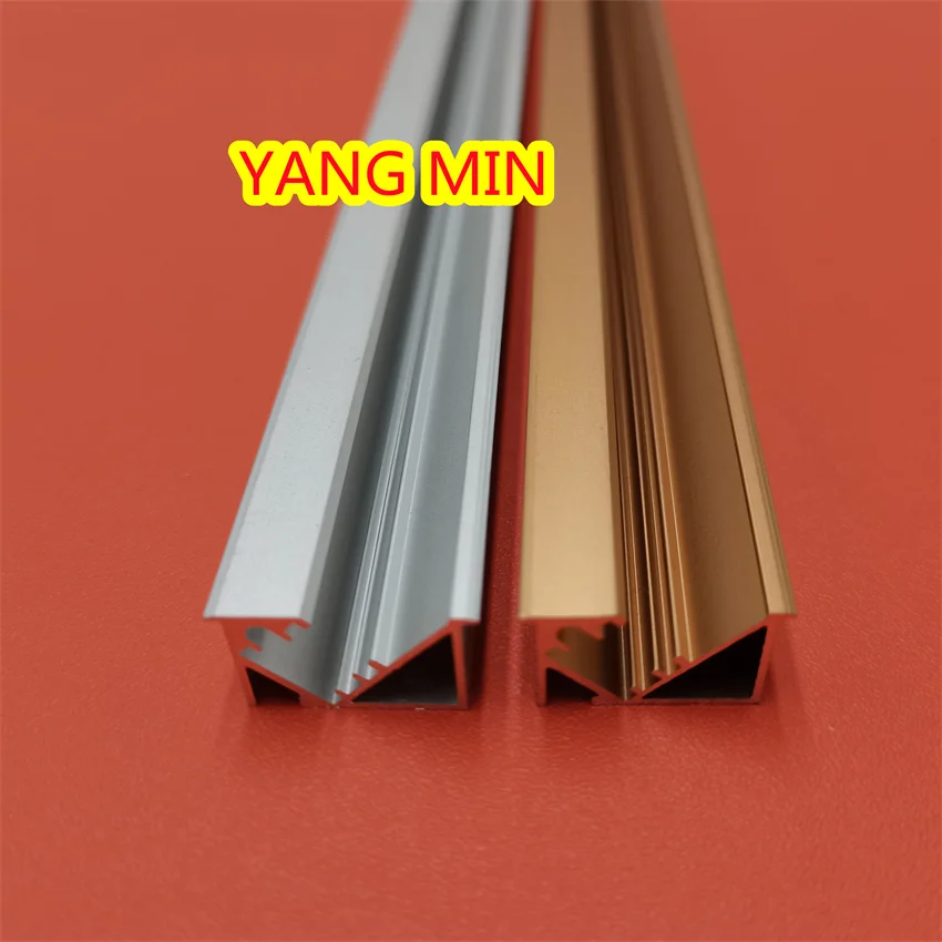 

1m/pack silver，black and golden color Wardrobe Light 45 Degrees LED Strip Extrusion Led Linear Aluminum Channel Profile