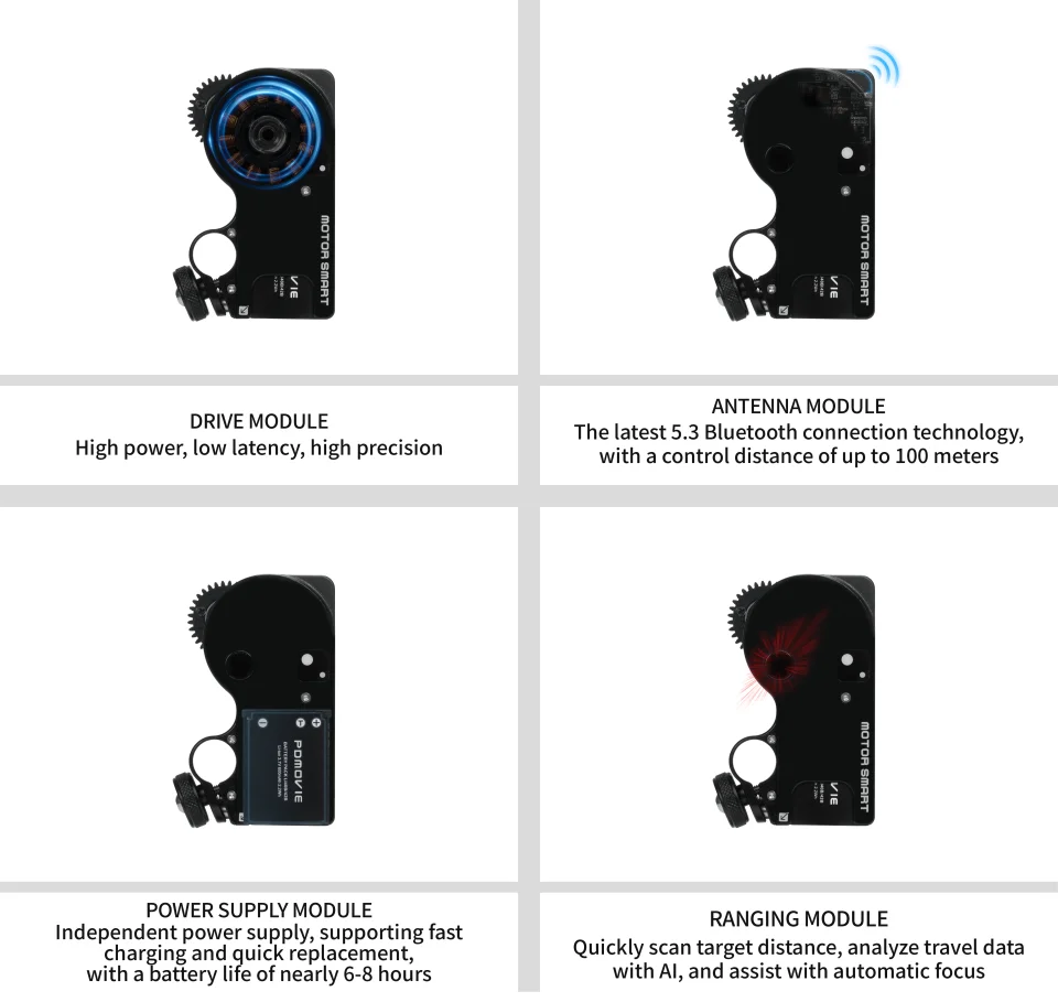PDMOVIE LIVE AIR3 SMART MINI LiDAR Autofocus Wireless Lens Control System for Ci