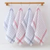 Large Plaid Kitchen Dish Towels Absorbent Tea Towels Soft and Reusable Cleaning Cloths Quick Drying Dish Rags for Washing Dishes 5
