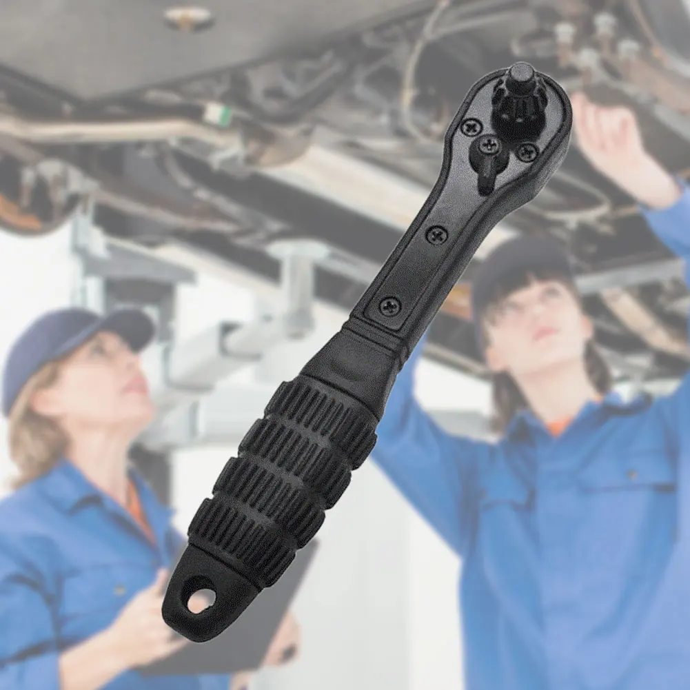 2 In 1 Drill Press Chuck Key Wrench Universal Ratchet Chuck Key Dual-use Drill Press Clamping Tool for Tightening Loosening 3