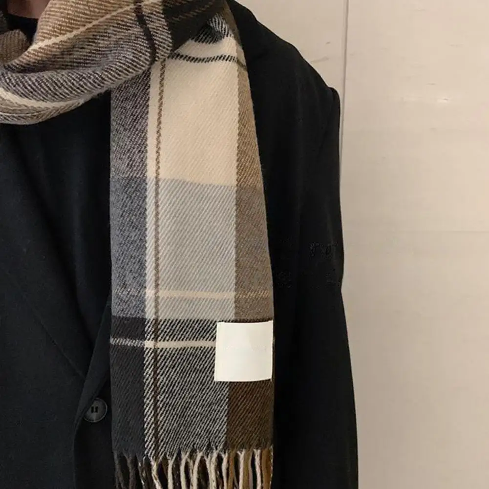 Рисунок 3 - Зимний шарф унисекс в клетку