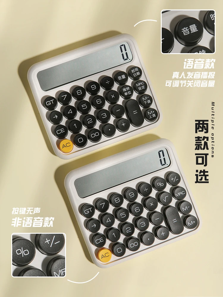 Zoecor Boutique Stationery Small Square Calculator Personalized Large Lcd Screen Office Calculators School Portable Calculadora
