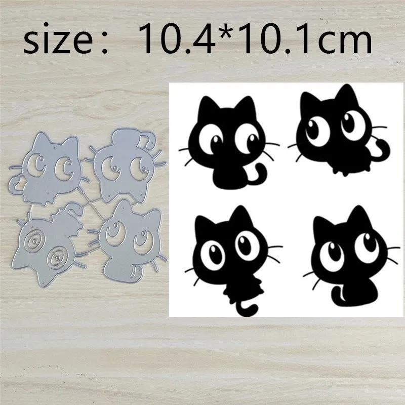 Description Picture 5 of itemCat Head Eyes Metal Cut Dies Stencils for Scrapbooking Stamp/Photo Album Decorative Embossing DIY Paper Cards