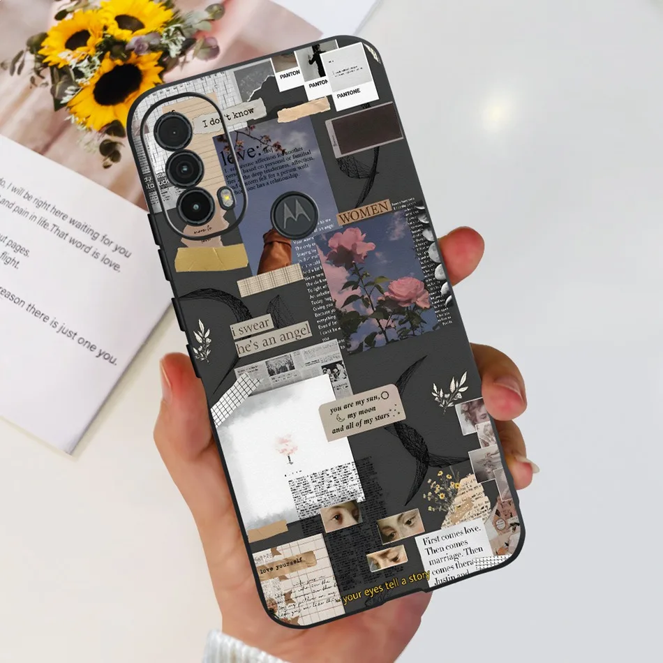 Fashionable Black Silicone Phone Case with Cool Pattern Design