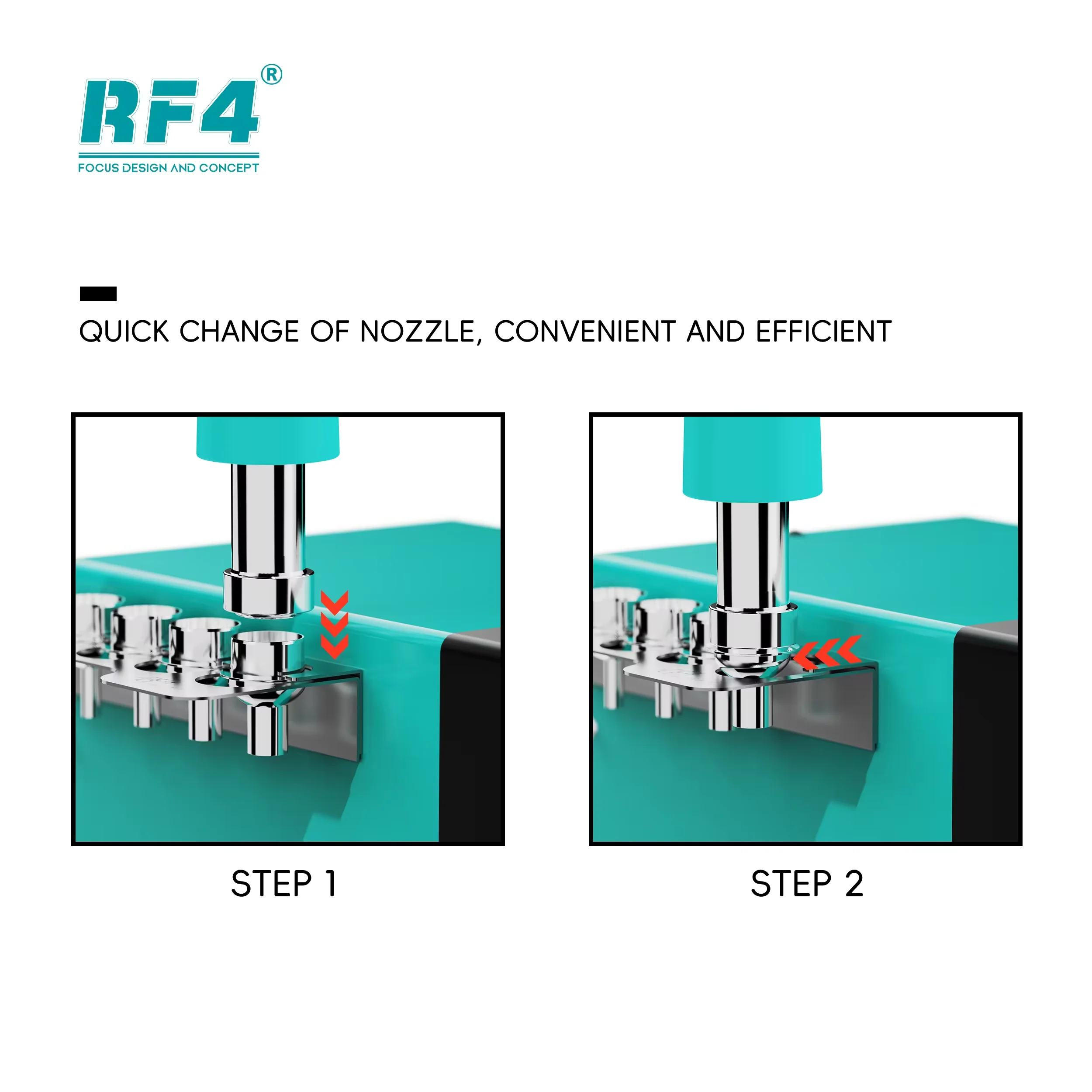 RF4 RF-H4 1200W Intelligent Hot Air Soldering Station Powerful Heat Gun BGA Rework Station for Cell Phone PCB Desoldering Repair 3