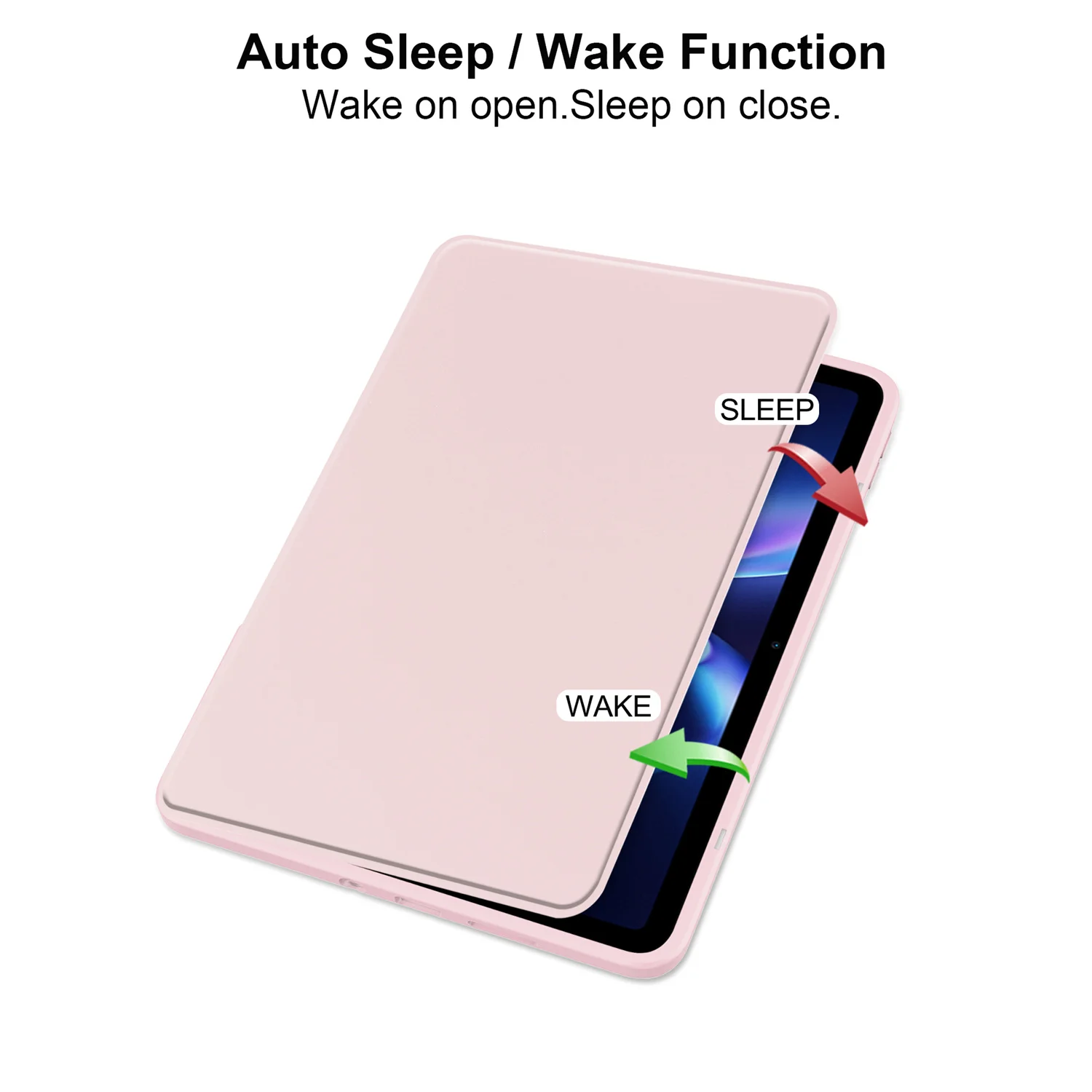 Acrylic Back Cover with Pen Holder and 360° Rotating Stand