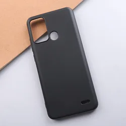 Premium Black Soft Silicone Phone Case - Sleek and Durable TPU Protective Cover for ZTE Blade A53 Pro (Black)
