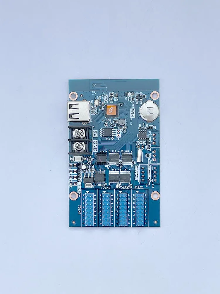 Huidu HD-WF4 Full Color LED Panel Pixel Display Control Card for LED Display Screen USB Port Main Board Supports Mobile WiFi led video display panel
