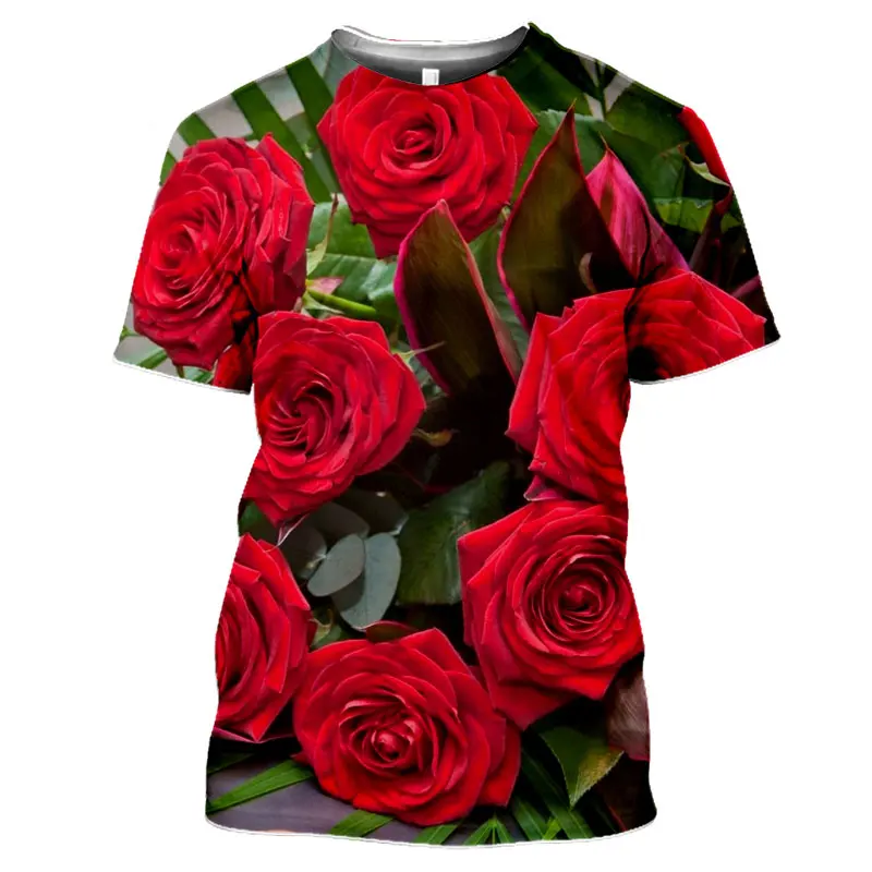 トップス JONATHAN CREATION flower design shirt Kenzo Archive Bouquet Red T-Shirt – Zoo Fashions