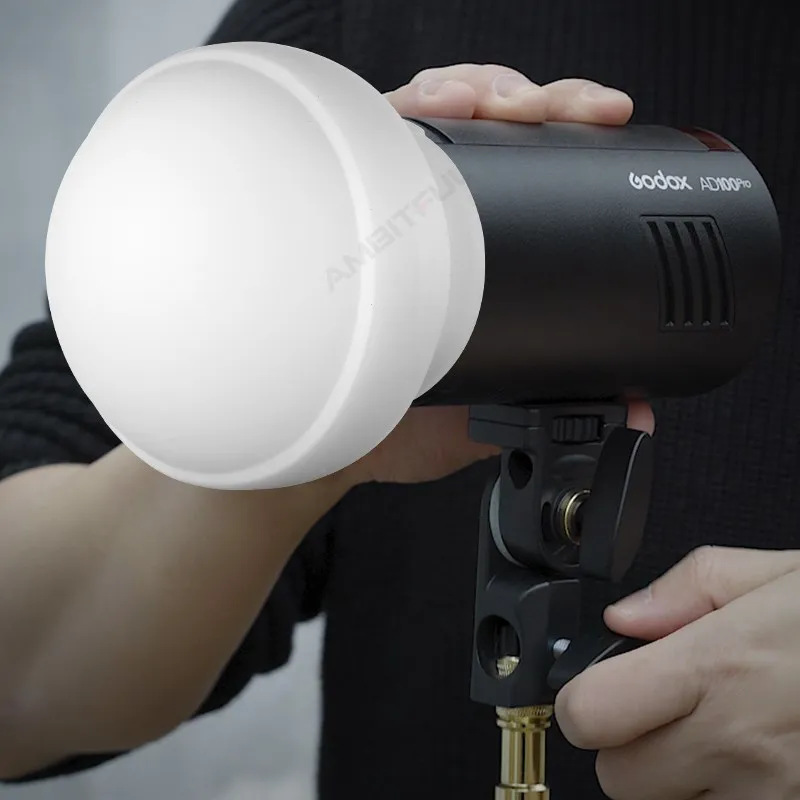 Flash Diffuser Godox AK-R22 Collapsible Silicone For V1 Series Flashes AD100PRO AD200PRO (with H200R) Photography