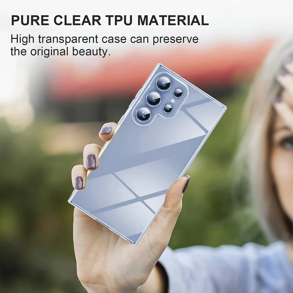 Ultra-Slim Shockproof Clear Case with Full Body Silicone Protection