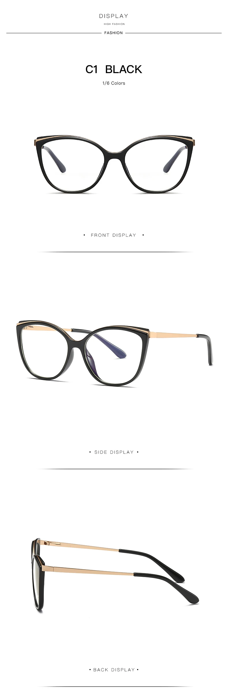 Computer Glasses Eyeglass Frames Men Women Anti Blue Light Prescription Myopia Eyeglasses Men's Decorative Eyewear Women's cute blue light glasses