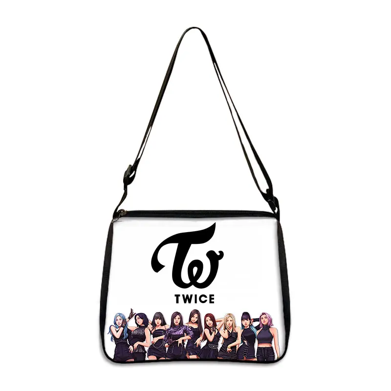 Korean Kpop Twice Women Shoulder Bag Fancy Nayeon Ladies Handbags Girls Crossbody Bags Phone Purse Holder Harajuku Messenger Bag 3