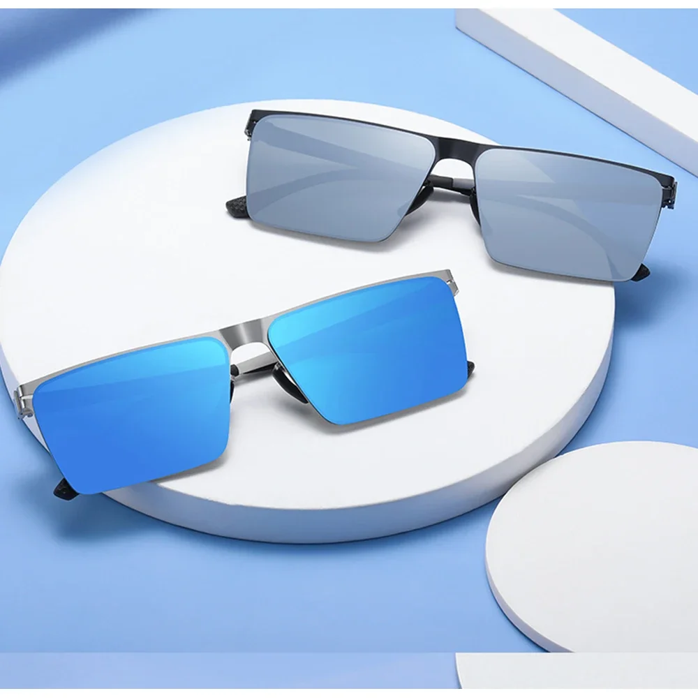 

No Screws Combined Stitching Simple Piano Paint Polarized Mirror Sunglasses Custom Made Myopia Minus Prescription Lens -1 To -6