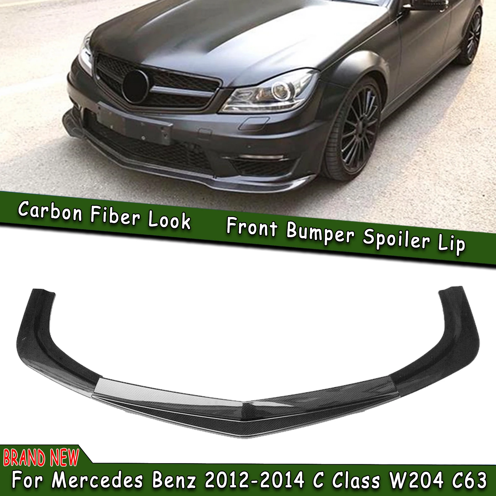 Car Front Spoiler Bumper Lip Lower Splitter Guard Diffuser Flap Auto