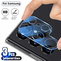 Premium 3 - Pack Camera Lens Tempered Glass Protectors - Tempered glass (S22 plus)
