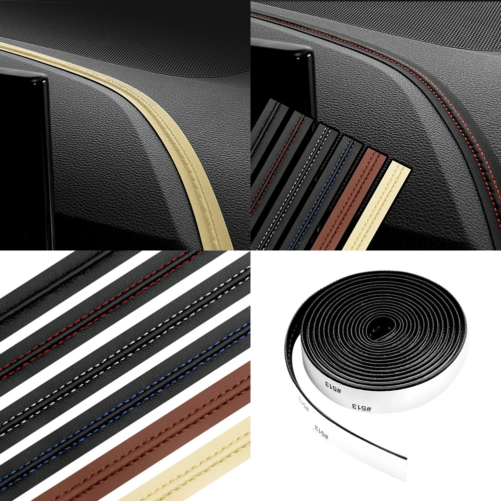Universal Car Imitation Leather Stitching Line Moulding Strip Car Decora  Filler Insert Strips for Panel Frame Center Console Gap - AliExpress, image size:1000x1000