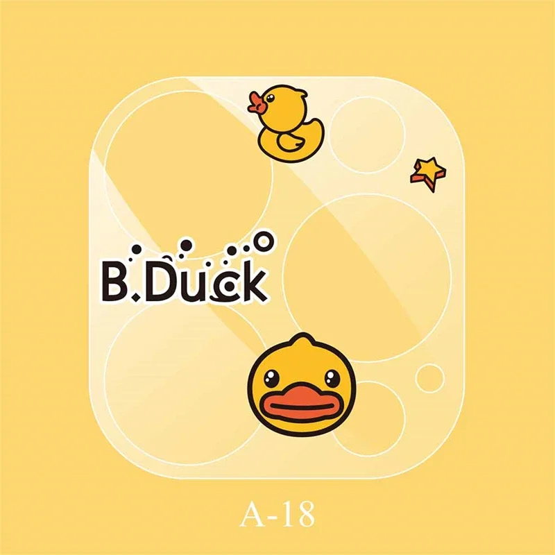Cartoon Clear Glass Camera Lens Protector Cover