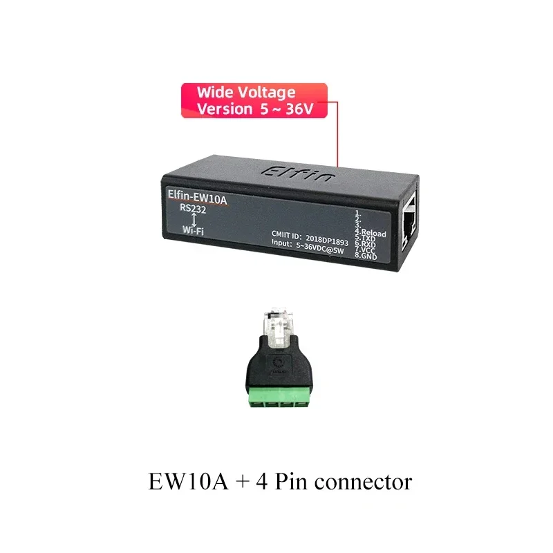 

Serial Port RS232 To WiFi Device Server Converter Elfin-EW10 EW10A Support TCP/IP Telnet Modbus IOT Data Converter Transfer