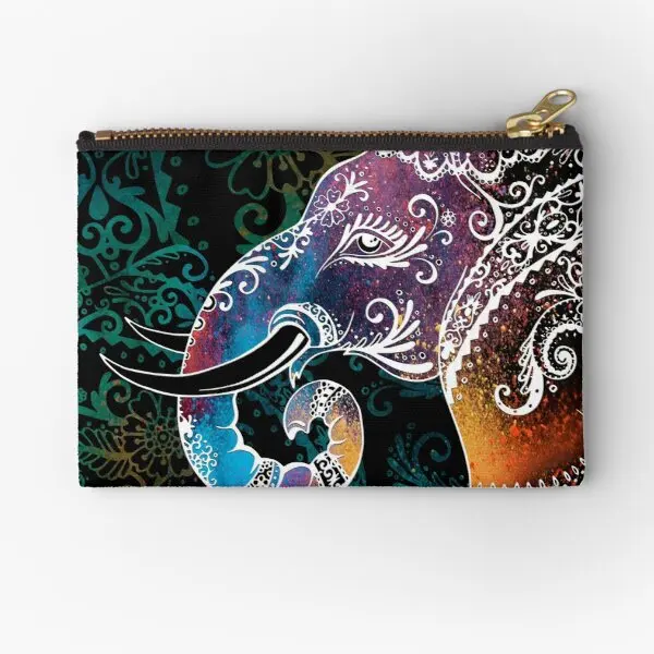 

Elephant Zipper Pouches Women Pure Packaging Men Underwear Small Bag Pocket Key Money Cosmetic Panties Socks Wallet Coin